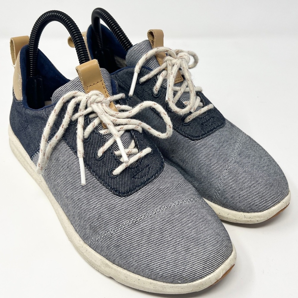 TOMS Cabrillo Women's Size 8 Comfortable Blue on Blue‎ Casual Lace-Up Shoes